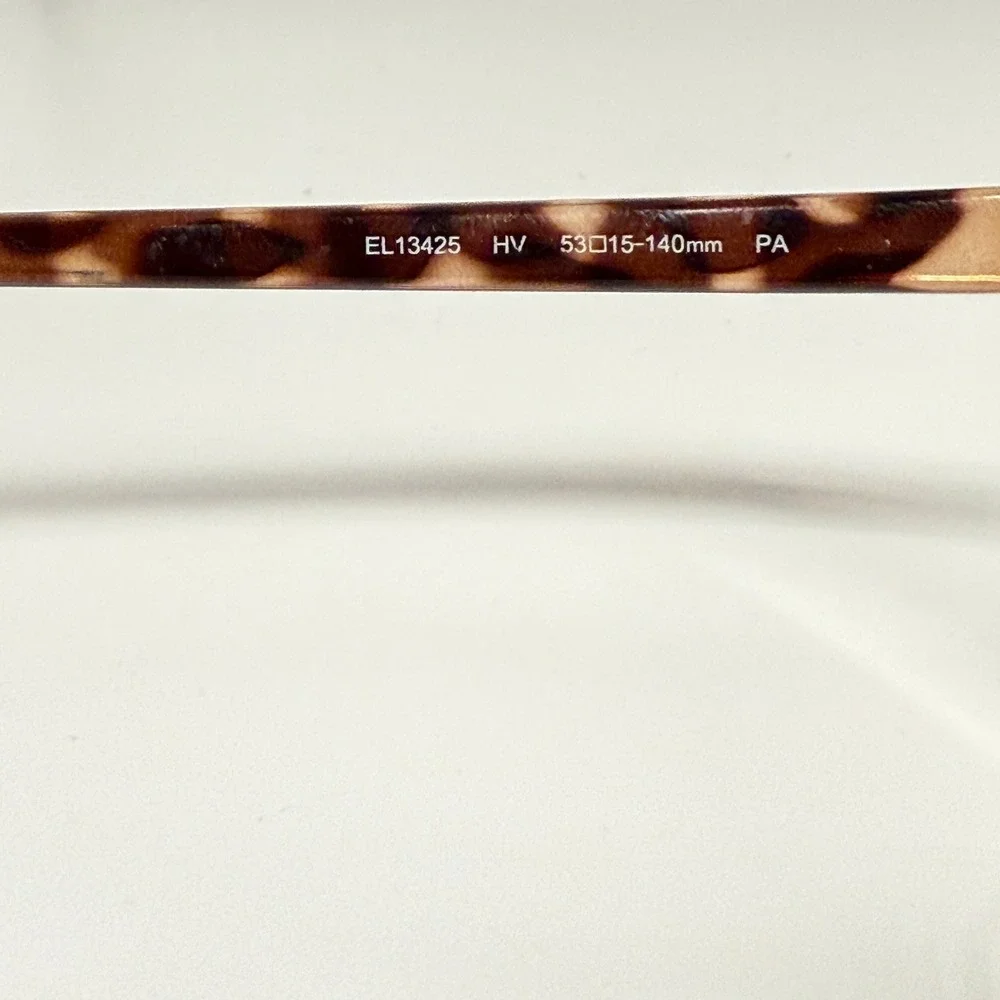 Elle‎ EL13425 HV Tortoise Shell Eyeglasses Frames 53-15-140 Brown Square 22791